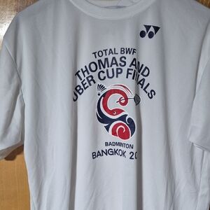 Onex White Tee with Navy Logo Tag